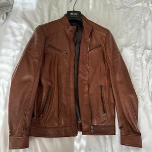 Italian Brown Leather Jacket
